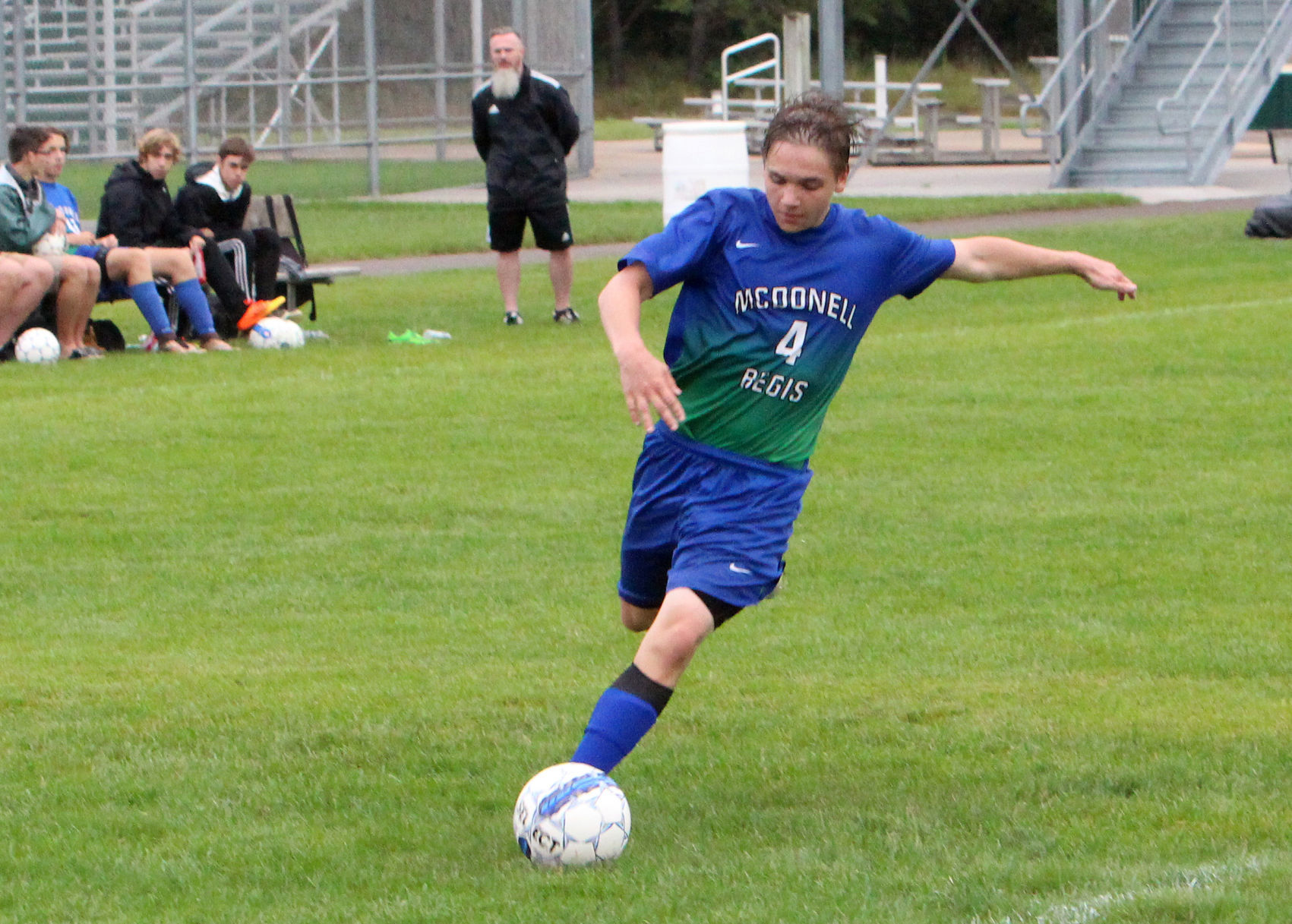 Barron at McDonell/Regis boys soccer 8-28-18